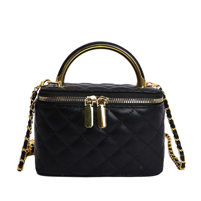 Bolso de cadena de diamante para mujeres 2026 nuevo nicho de diseño transfronterizo de alta sensación de bolso de mochila de caja universal bolso