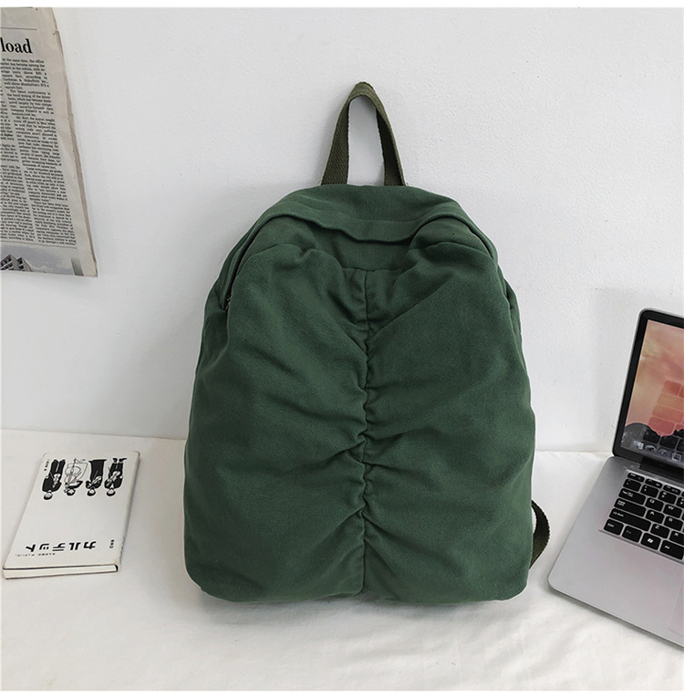 Korean High School Birthday Retro Canvas Backpack College Student Casual Backpack Female display picture 4