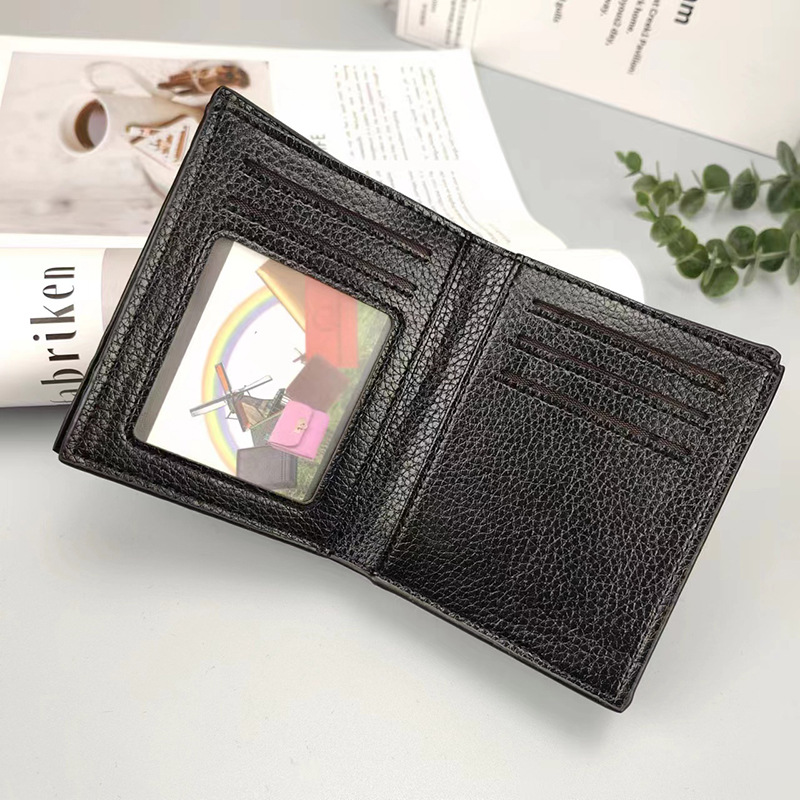 Men's Solid Color Pu Leather Open Wallets display picture 4