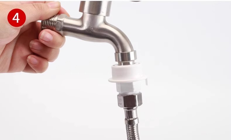 Washing machine faucet quick connector, 4-inch quick connection, external thread adapter, showerhead hose, water pipe direct plug quick connector undefined