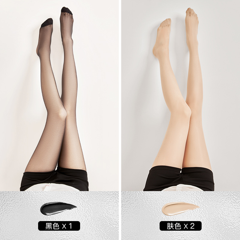 Medias para mujer, protector solar fino de verano, viajero, corrector de seda anti-gancho, calcetines para la piel 0d, calcetines sin costuras