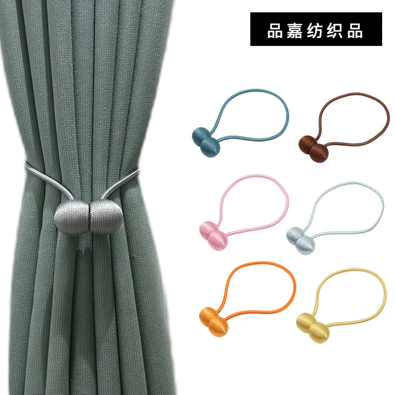 Оптовая продажа на заводе Пряжка для штор неперфорированный магнитный ремешок для штор наушники занавеска магнитная пряжка аксессуары для веревки окно
