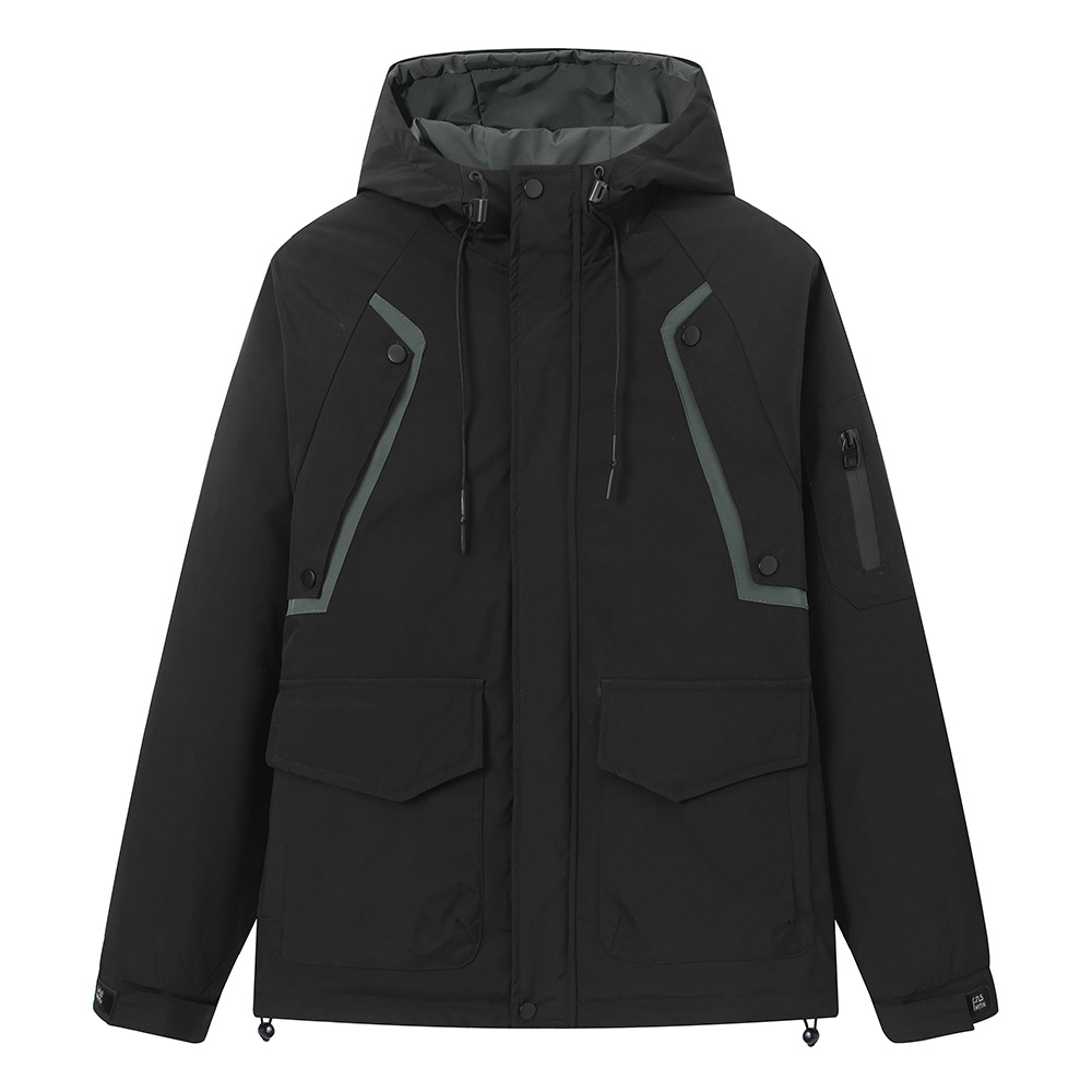 Giacca a vento con cappuccio uomo per sport invernali_voghion.com