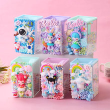 网红同款儿童diy自制手工透明奶油胶笔筒材料包女孩创意手工礼物