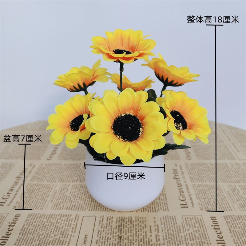 Pequeña imitación de flores falsas decoraciones de sala de estar decoración de mesa de té flores de plástico mano flores falsas plantas decoraciones