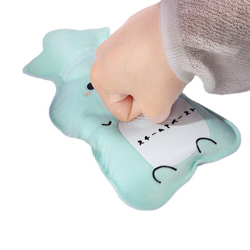 Cute water-filled hot water bottle ins cartoon portable hand warmer mini warm baby warm patch water-filled hot water bottle