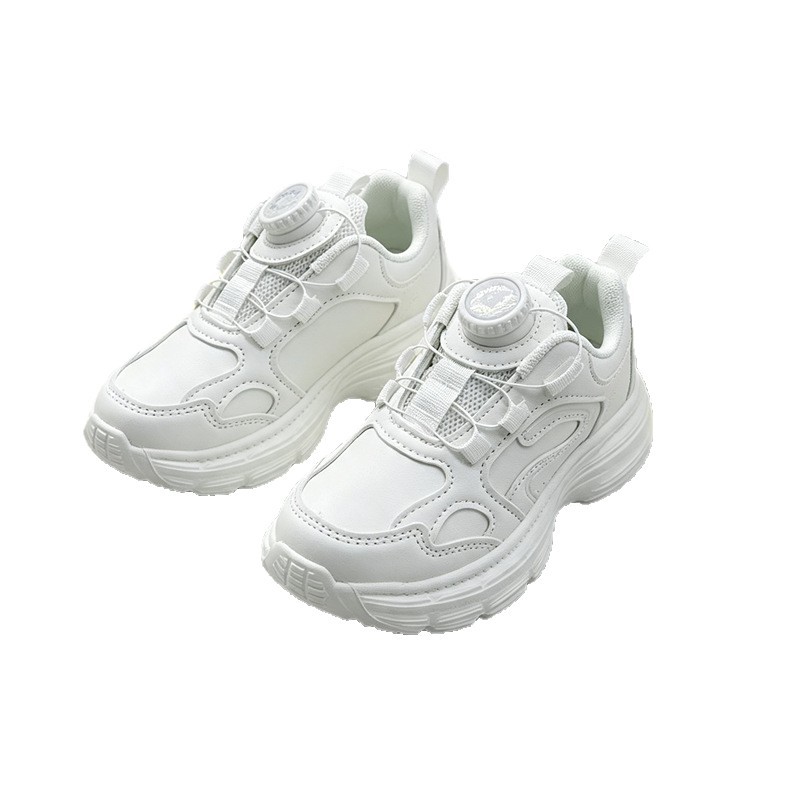 Zapatos de primavera de cuero para niños de 5 - 9 años de edad, zapatos deportivos de cuero para niños, zapatos de correr para niños con suela ligera