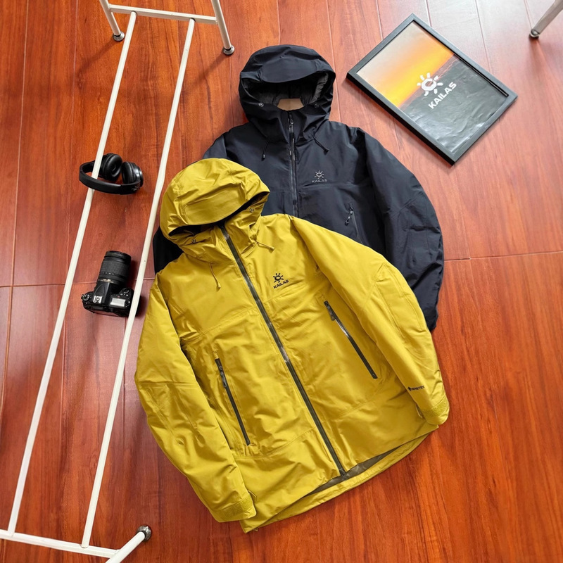 Kailas Kailas Men's and Women's Windproof and Waterproof 700-Puff Goose down Hard Shell Hooded down Jacket Trendy