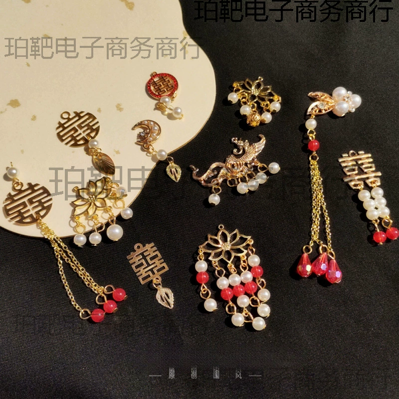 Китайские свадебные аксессуары ручной работы, свадебный веер, круглый веер в древнем стиле, декоративный кулон, материал с кисточками, чашка для чая