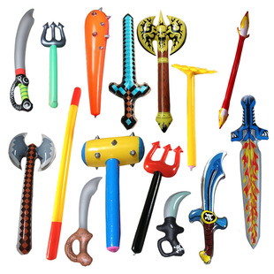 28 inflatable knife and fork sword stick weapon inflatable weapon inflatable hammer inflatable sword inflatable stick inflatable axe