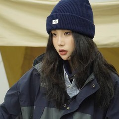 日本のファッションブランドの帽子の男女の毛糸の帽子の秋冬のニットの帽子のカップルの街頭の厚い保温の耳の帽子の冷たい帽子