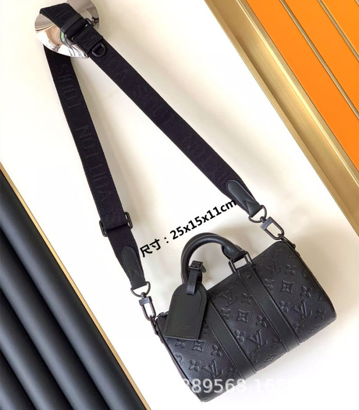 直接供給クロスボーダー m lv メンズバッグレディースバッグブラックウォリアーメッセンジャーバッグ枕バッグチェーンバッグボックスバッグポータブルブリーフケース|undefined