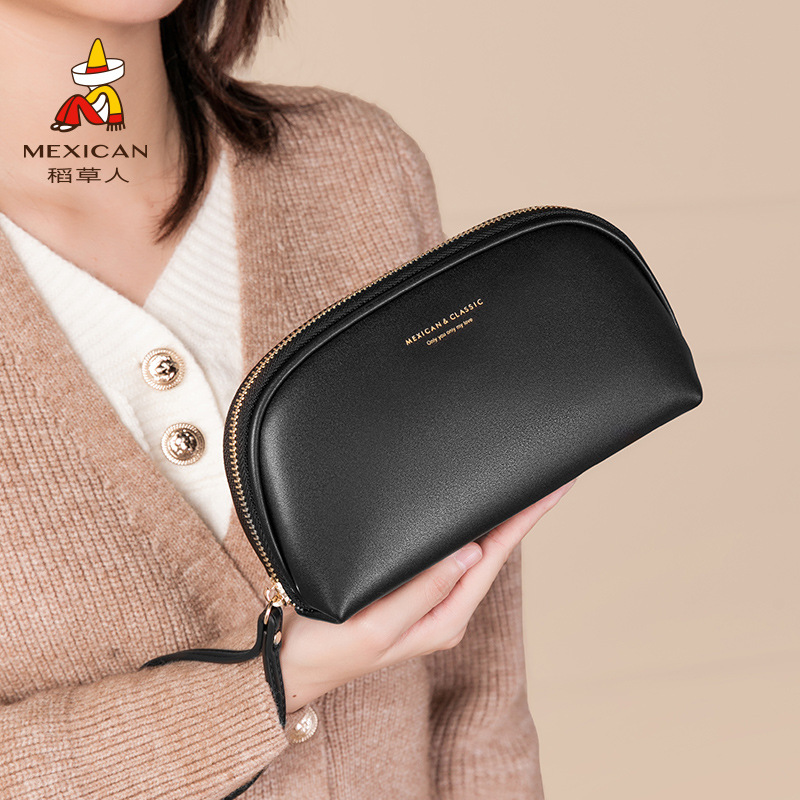 Scarecrow Bag Women's New Clutch Bag Exquisite Textural Cosmetic Bag Vintage Work Commuter Card Bag Women's Bag