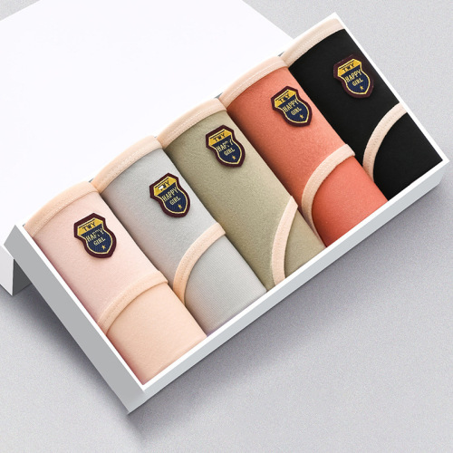 Women's underwear, women's mid-waist shorts new Japanese girl's cute sweet breathable underwear for women's e-commerce style cross-border