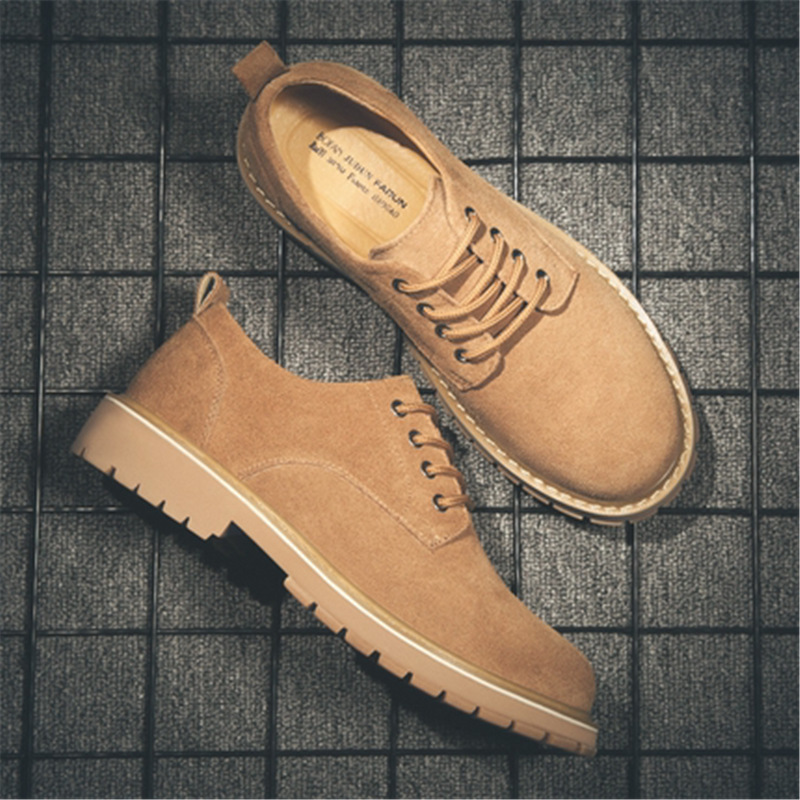 Men's Shoes 2021 Autumn New Arrival Workwear Shoes Men's Trendy Casual Board Shoes Martin Shoes Trendy Shoes British Fleece Shoes