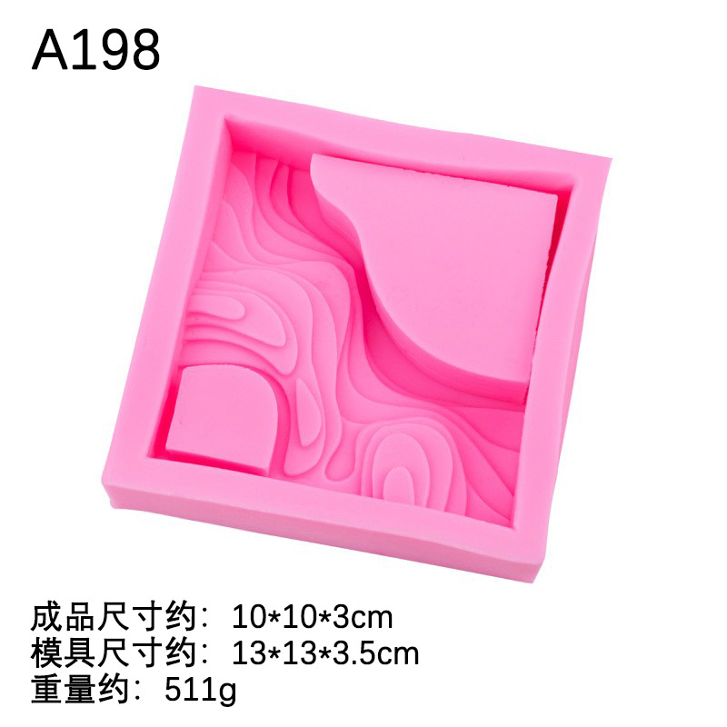 Onda creativa textura suculenta maceta molde de silicona múltiples mini flor hojas decorativas DIY para hornear