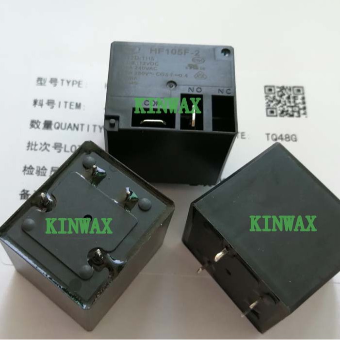 HF105F-2/048D-1DSTF 继电器一组常闭4脚30A240VAC线圈电压