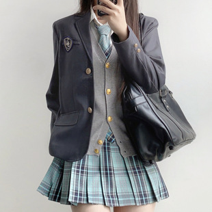 JK Uniform Suit Paid Skirt Suit School-style Pleated Skirt Various Matching Solid Color Suit