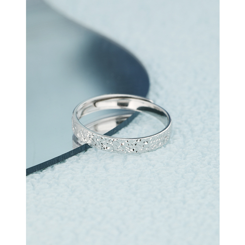 Anillo de hielo roto para mujeres 925 plata esterlina nicho ligero lujo de alto nivel sensación de anillo de ciclínina anillo de cola índice para la novia