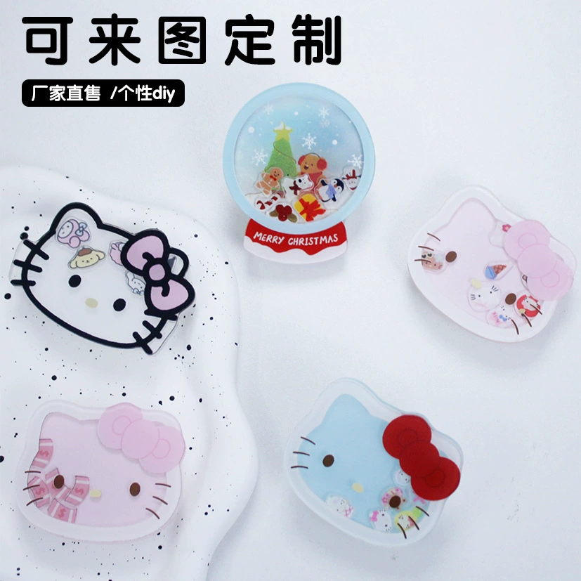 Взрывная модель Rake Cute Cat Прозрачная подушка безопасности мобильного телефона держатель ленивый человек, преследуя аксессуары для мобильного телефона оптом