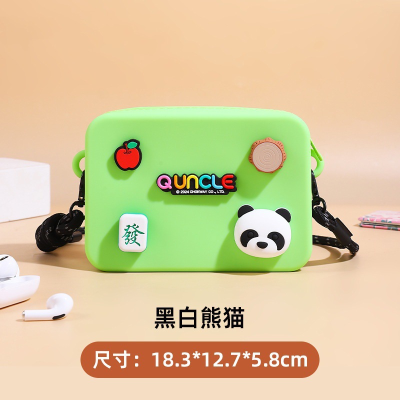 Caja para teléfono móvil-Panda blanco y negro