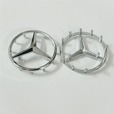 Mercedes-Benz C180, C200, E200, E260, ML350, ML400, S400 – steering wheel emblem, center car logo (Car logo) - standard-51mm