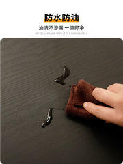 A5L黑色貼紙壁紙防水自粘柜子翻新家具改色貼膜餐桌子桌面木紋桌