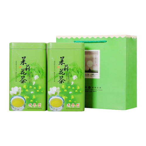 New Tea Jasmine Tea Strong Fragrance Canned Bulk Green Tea Leaf Herbal Tea Half a Category Gift Box Bag for Gifting