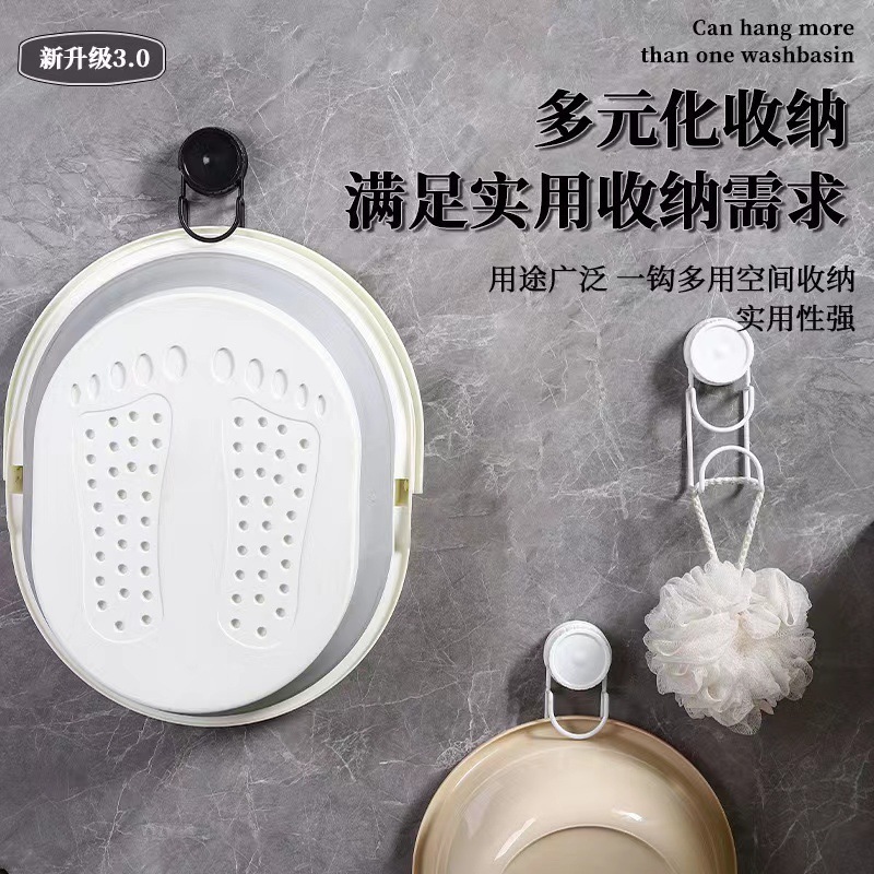 家庭用品、バスルーム収納ラック、バスルームパンチフリーストレージ、トイレ専用壁掛けフック、ステンレス棚|undefined