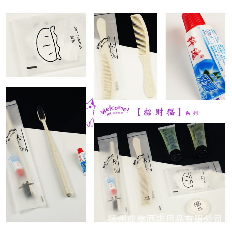 Disposable set for hotel, soft toothbrush