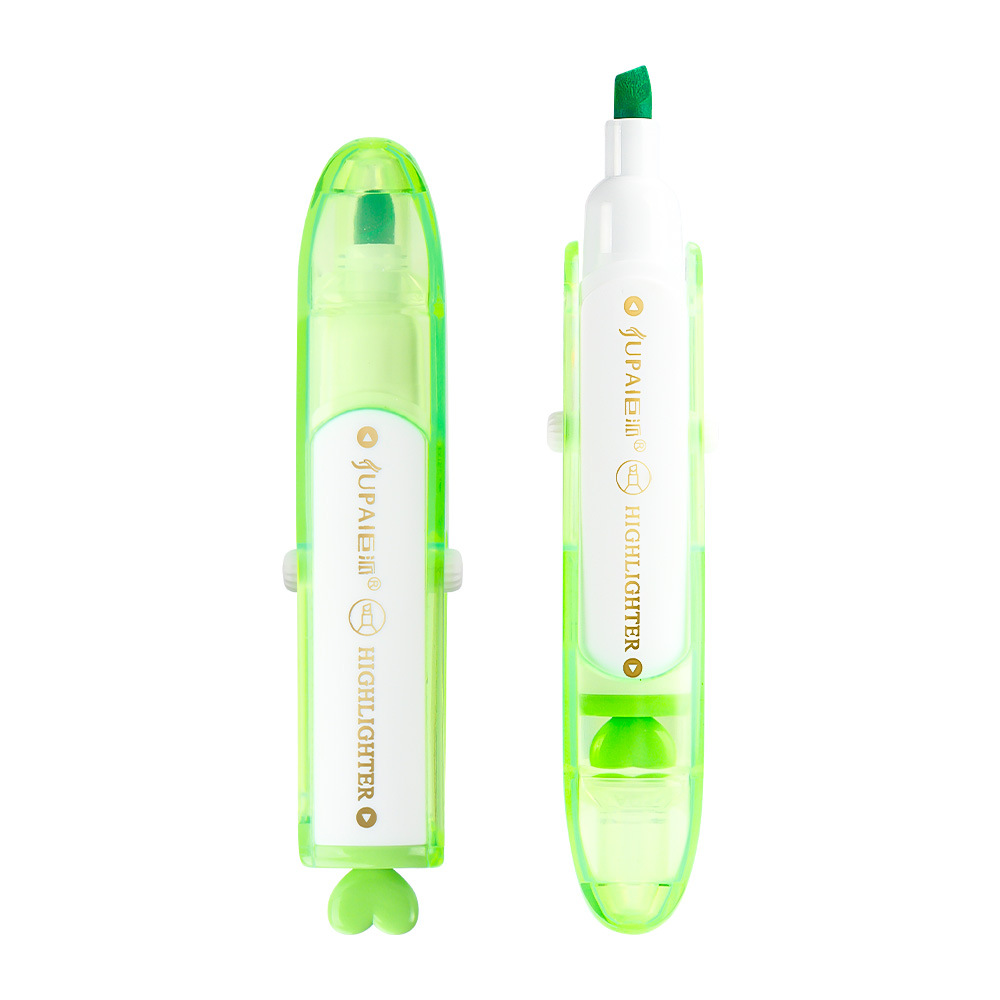 Juego de resaltadores de hacha tipo solapa, de secado rápido y sin manchas, rotulador de marca clave