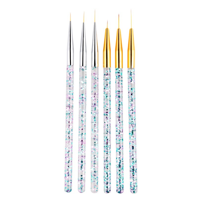 Fabiyan pluma de dibujo 3 piezas traje cepillo de uñas acrílico Cristal Tallado fototerapia gancho línea pluma dibujo pluma