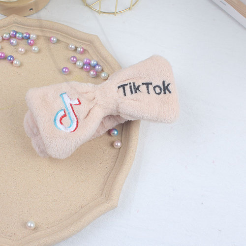 International Version Same Style Butterfly End Butterfly End Headband Face Washing Makeup Wide Edge Bun Headband Trendy Headband