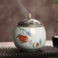 Ru печь для благовоний, курильница, тарелка для благовоний, башня для благовоний, ладан из агара, эфирное масло сандалового дерева, крытая розетка для благовоний, керамические аксессуары для домашней чайной церемонии