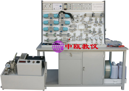 SZJ-YK-T型 插孔式铁桌液压PLC控制实验台,液压气动PLC技能实训台