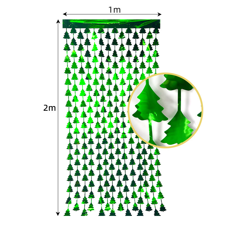 Meizhihai1 * 2M patrón cortina de seda lluvia decoración fiesta cumpleaños fiesta pared diseño plástico colorido