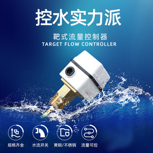 Manufacturer Supplies Dust-Proof Water Flow Switch Liquid Flow Controller 1 Inch 4 Minutes 6 Minutes Stfs Target Type