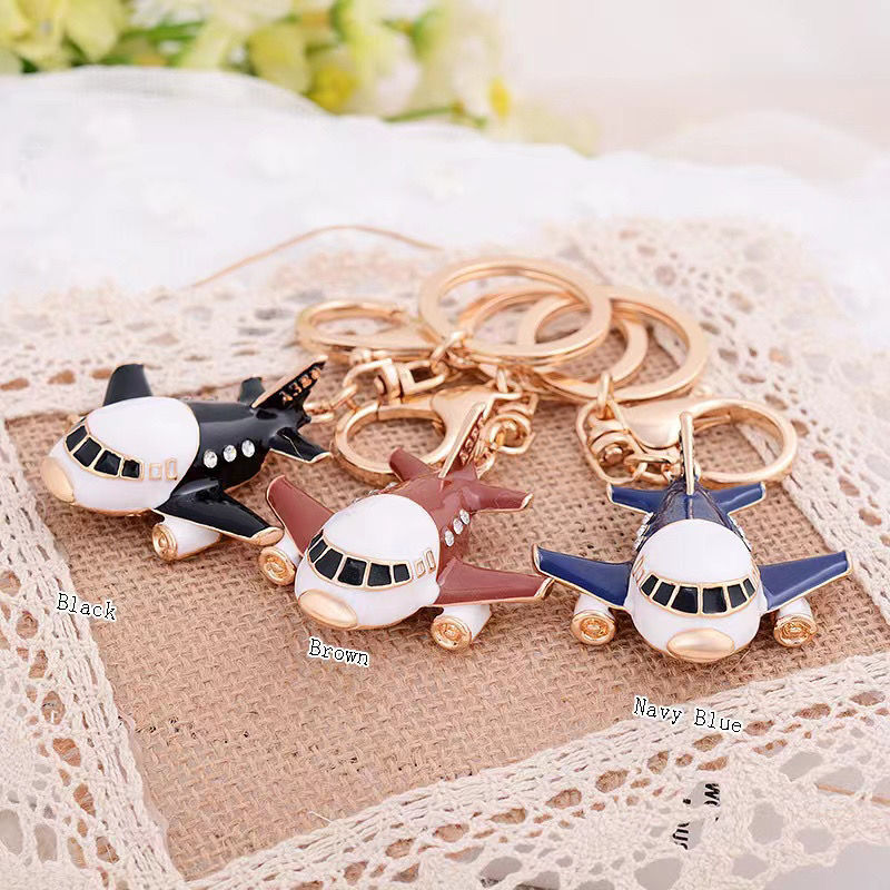 Cute Motorcycle Car Airplane Alloy Unisex Keychain display picture 6
