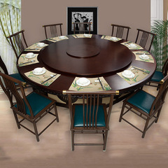 High-end Chinese-style fan-shaped round tablecloth, new Chinese waterproof and oil-proof home leather dining table mat, hotel private dining room plate mat