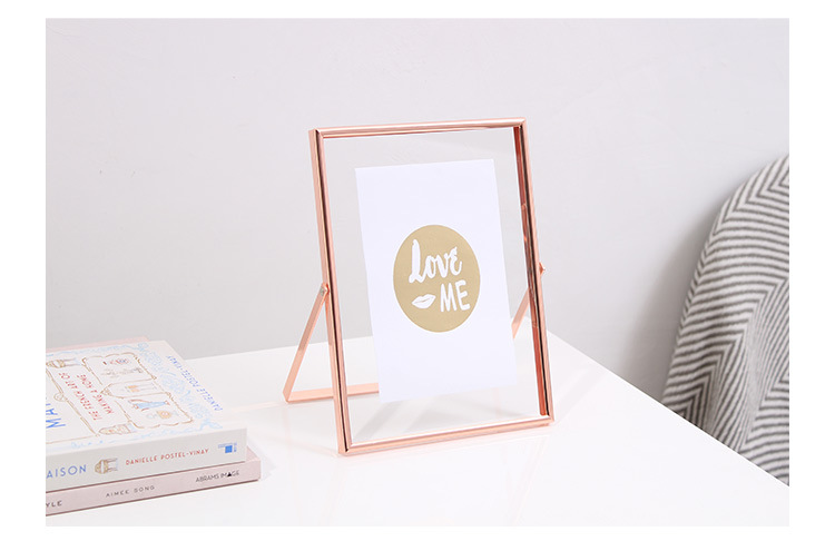 Elegant Letter Glass Metal Picture Frames display picture 2