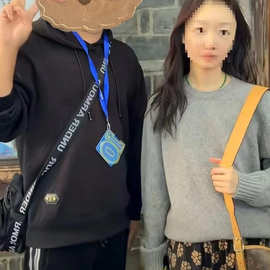 周冬雨同款慵懒风灰色套头针织衫毛衣女2023秋季软糯宽松休闲上衣