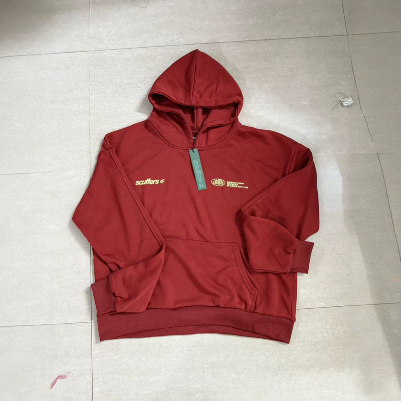 2026 New Scu Trendy Brand Printed Hoodie Autumn Terry Cotton American-Style Hooded Sweatshirt Pullover Jacket Top