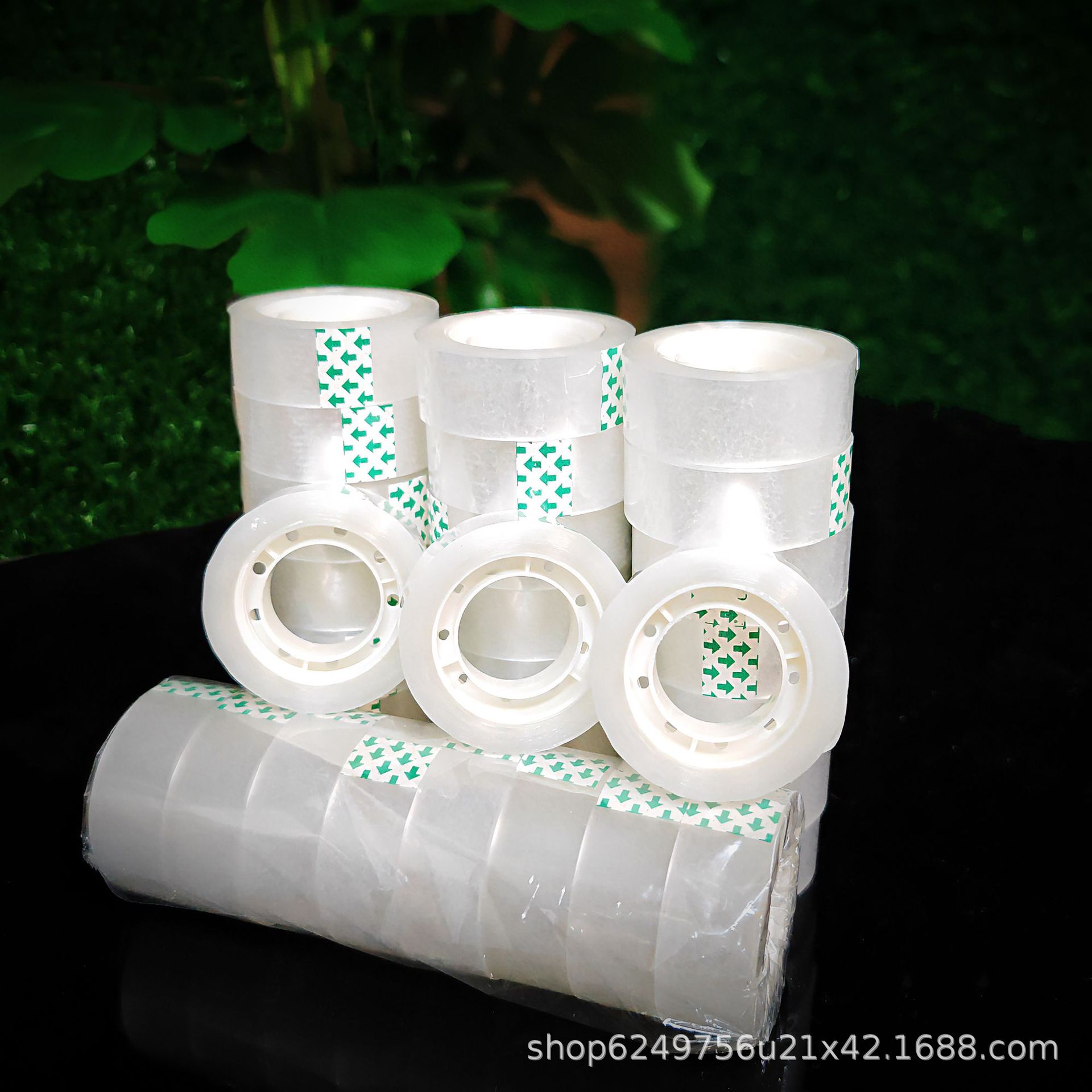 Papelería 12mm 18mm cinta adhesiva transparente material de embalaje de flores cinta adhesiva pequeña cinta adhesiva adhesiva al por mayor