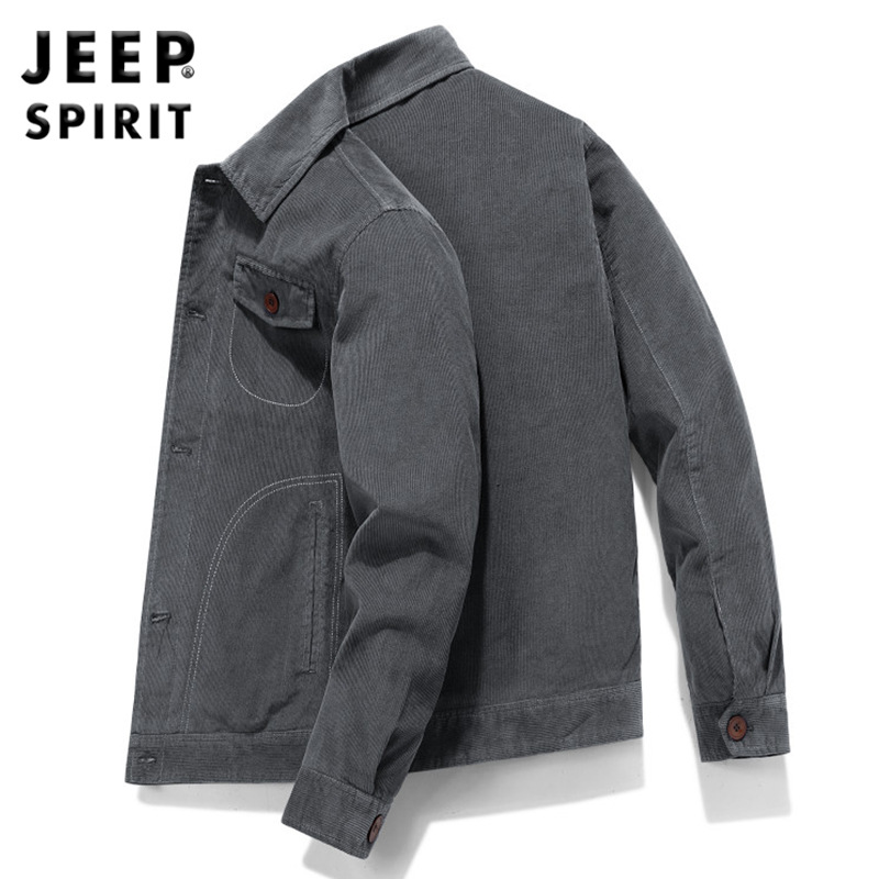 Demi-season travel retro fashionable men's jacket