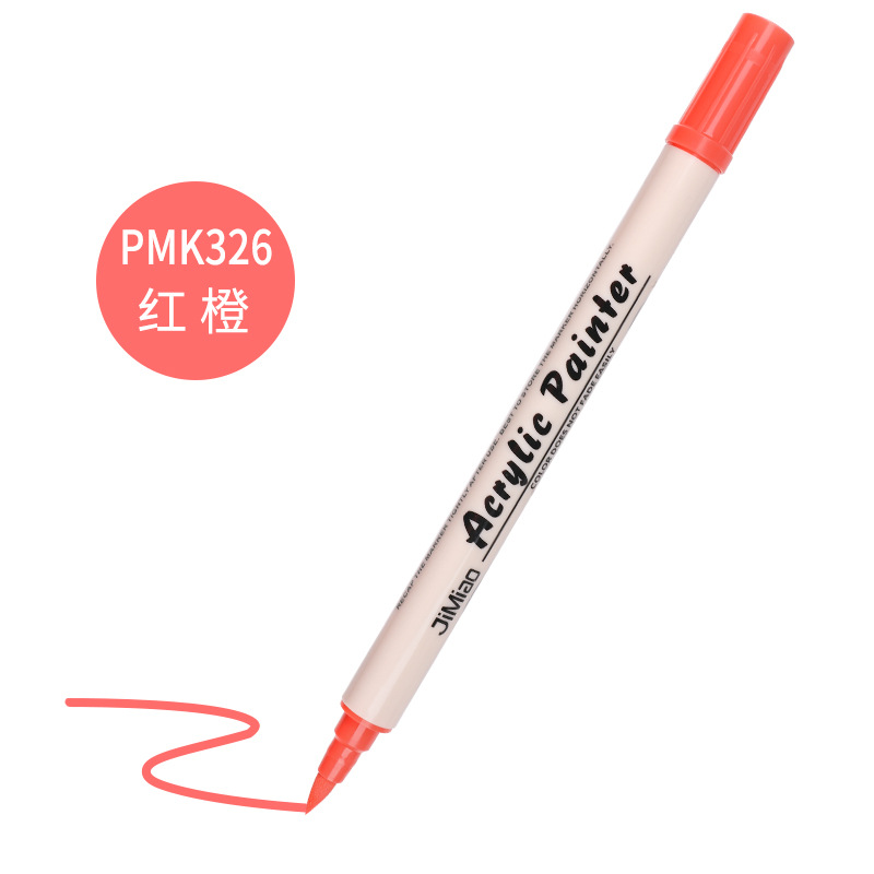 Marcador de acrílico nuevo núcleo de algodón pluma de doble cabeza 36 color marcador único al aire libre pintura acrílica acuarela pluma