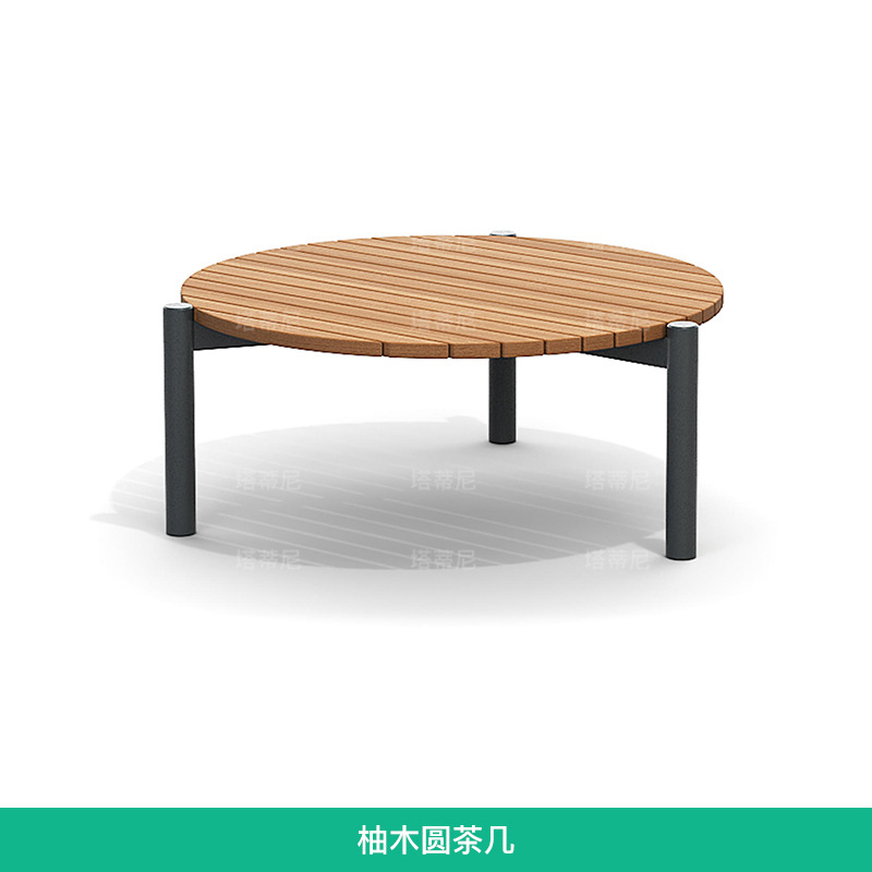 Sofá de ratán para exteriores, para balcón, sala de estar, terraza, impermeable, con protección solar, silla de descanso para jardín, patio, conjunto combinado de teca anticorrosión