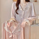 Pajamas for women Spring and Autumn sweet cute princess style court 2023 new artificial silk suit home wear Ice Silk