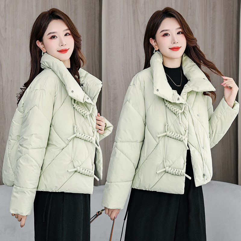 2025 invierno nueva ropa de algodón mujer corta sensación de diseño pequeño hombre pequeño coreano inns estudiantes pan chaqueta de moda image 9