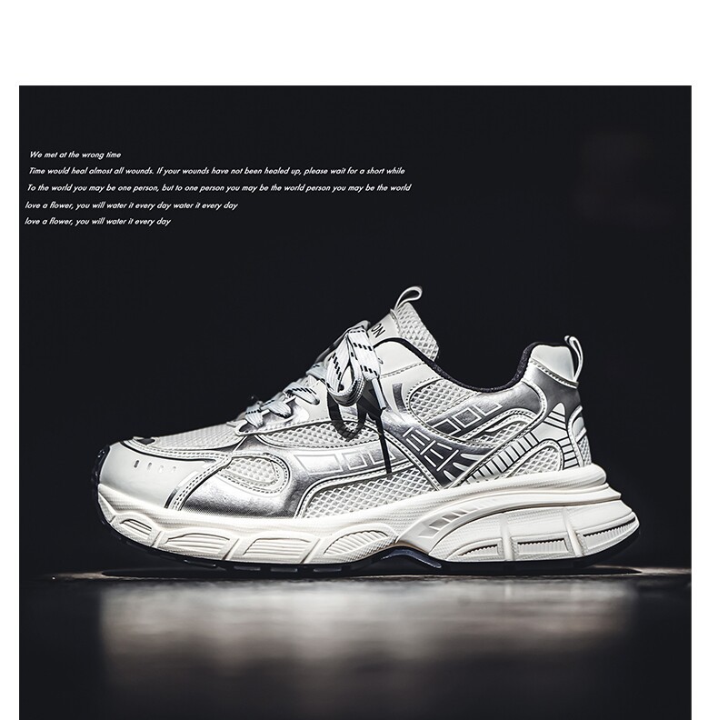 Men's Summer Mesh Breathable Sneakers For Teenagers, Casual Running With Height-increasing Design, Featuring A High-end_vogvips.com