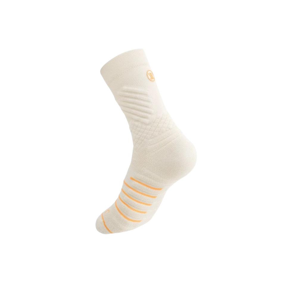 Women's Thickened Terry Cloth Mid Calf Socks For Spring/Summer Pure Cotton Sports Socks Suitable For Running Basketball And Badminton_desvips.com